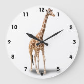 GIRAFFE GROßE WANDUHR (Vorderseite)