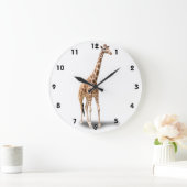GIRAFFE GROßE WANDUHR (Zuhause)