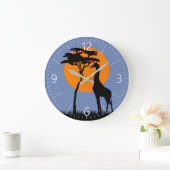 Giraffe Große Wanduhr (Zuhause)