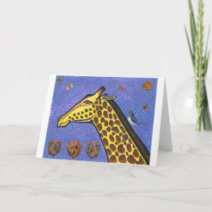 Giraffe Grußkarte Feiertagskarte