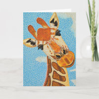 Giraffe Grußkarte