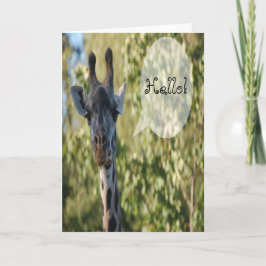 Giraffe Grußkarte Karte