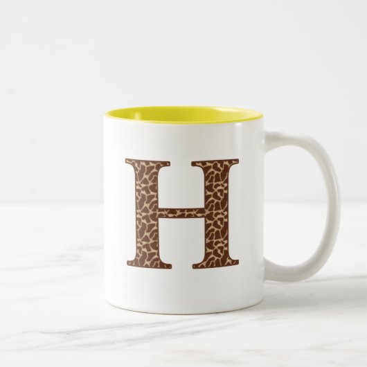 Giraffe-h Zweifarbige Tasse (Rechts)