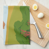 Giraffe Handtuch (Viertel Falte)