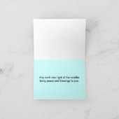 Giraffe Hannukah Menorah Cards Feiertagskarte (Innenseite)