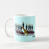 Giraffe Hannukah Menorah Kaffeetasse (Links)