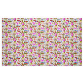Giraffe Happy Birthday Cake Stoff (Fat Quarter (45,7 x 55,9 cm))