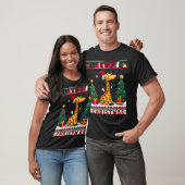 Giraffe-Hässliche-Weihnachtspullover Lustiger-Sant T-Shirt (Unisex)