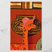 Giraffe Hat Art Print Briefpapier (Vorderseite)