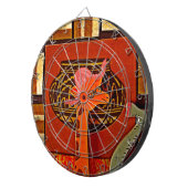 Giraffe Hat Art Print Dartscheibe (Vorderseite rechts)