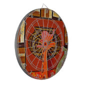 Giraffe Hat Art Print Dartscheibe (Vorderseite Links)