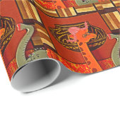 Giraffe Hat Art Print Geschenkpapier (Rolleneckpunkt)