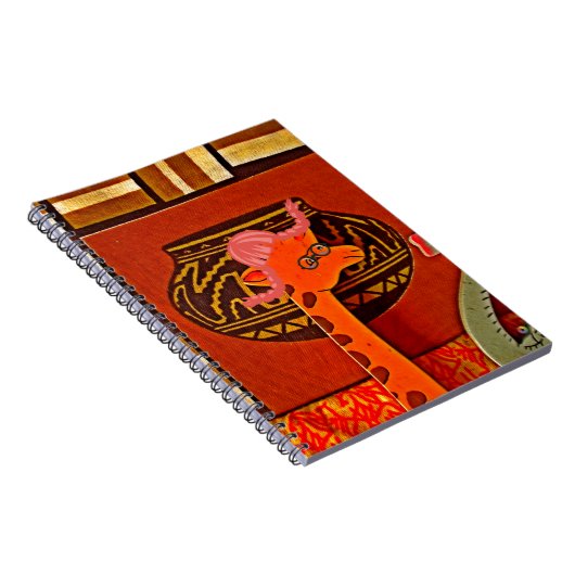 Giraffe Hat Art Print Notizblock (Rechte Seite)