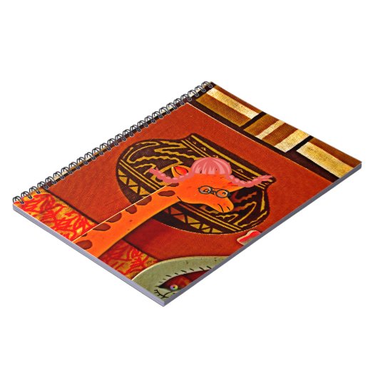 Giraffe Hat Art Print Notizblock (Linke Seite)