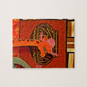 Giraffe Hat Art Print Puzzle (Horizontal)