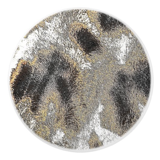 GIRAFFE HAUTPATTER KERAMIKKNAUF (Vorderseite)