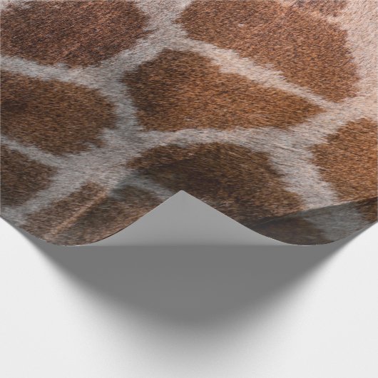 Giraffe Hautstruktur Geschenkpapier (Ecke)