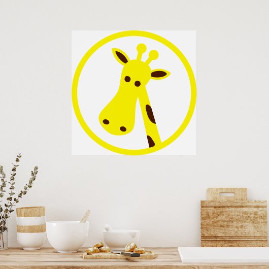 Giraffe Head Poster (Küche)
