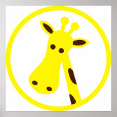Giraffe Head Poster (Vorne)