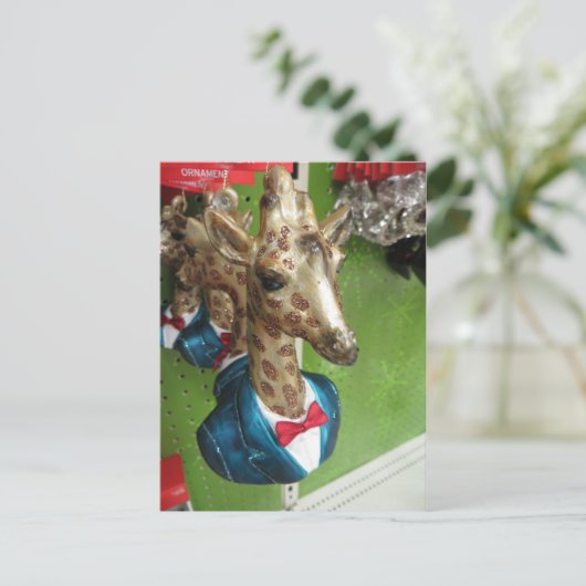 Giraffe Head Postkarte (Stehend Vorderseite)
