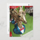 Giraffe Head Postkarte (Vorne/Hinten)