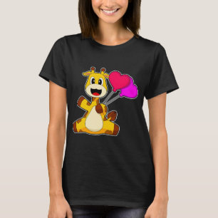 Giraffe Heart Balloon T-Shirt