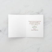 Giraffe Heart Thank You Card Dankeskarte (Innenseite)