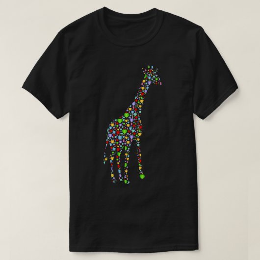 Giraffe Hearts Silhouette T-Shirt (Design vorne)