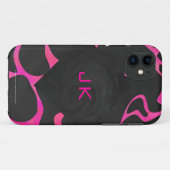 Giraffe Heiß rosa und Schwarz Case-Mate iPhone Hülle (Rückseite (Horizontal))