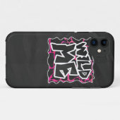 Giraffe Heiß rosa und Schwarz Case-Mate iPhone Hülle (Rückseite (Horizontal))