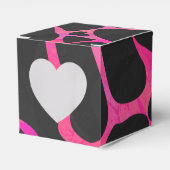Giraffe Heiß rosa und Schwarz Geschenkschachtel (Vorderseite)