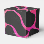Giraffe Heiß rosa und Schwarz Geschenkschachtel (Rückseite)