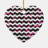 Giraffe Heiß rosa und Schwarz Keramik Ornament (Hinten)