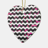 Giraffe Heiß rosa und Schwarz Keramik Ornament (Links)