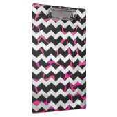 Giraffe Heiß rosa und Schwarz Klemmbrett (Rechts)