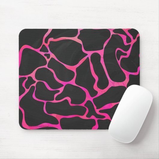 Giraffe Heiß rosa und Schwarz Mousepad (Mit Mouse)