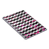 Giraffe Heiß rosa und Schwarz Notizblock (Rechte Seite)