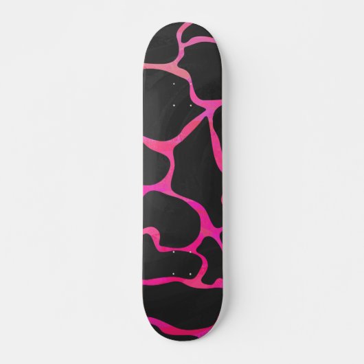 Giraffe Heiß rosa und Schwarz Skateboard (Vorne)