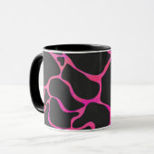 Giraffe Heiß rosa und Schwarz Tasse (Vorderseite Links)