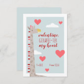 Giraffe Herz Kinder Schule Klassenzimmer Valentine (Vorne/Hinten)