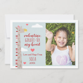 Giraffe Herz Niedlich Pun Valentine Foto