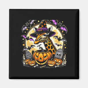 Giraffe Hexenmeister Halloween - Spooky Pumpkin Ar Magnet