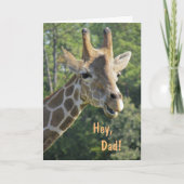 Giraffe Hey Vater Karte (Vorderseite)