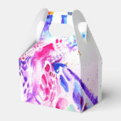 Giraffe-Hochzeitstorte Favor-Schachtel Zoo-Tier Geschenkschachtel (Rückseite)