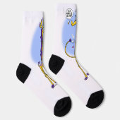 GIRAFFE & HONEYBEE TEA von Jeff Willis Socken (Rechts)