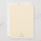 Giraffe Hot Air Ballon Boys Einladung zum ersten G (Rückseite)