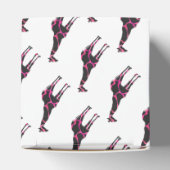Giraffe Hot Pink und Black Silhouette Geschenkschachtel (Oben)