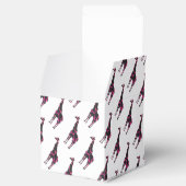 Giraffe Hot Pink und Black Silhouette Geschenkschachtel (Geöffnet)