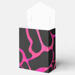 Giraffe Hot Pink und Schwarz Druck Geschenkschachtel