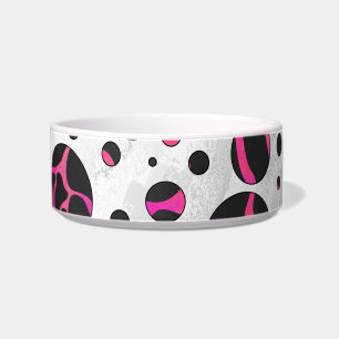 Giraffe Hot Pink und Schwarz Druck Napf